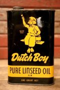 dp-241027-15 Dutch Boy Paint 1950's-1960's PURE LINSEED OIL One Quart Can