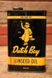 画像1: dp-241027-13 Dutch Boy Paint 1950's-1960's LINSEED OIL ONE PINT Can (1)