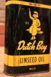 画像2: dp-241027-13 Dutch Boy Paint 1950's-1960's LINSEED OIL ONE PINT Can (2)