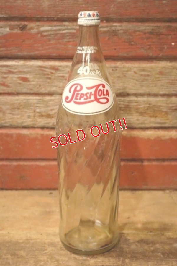 画像1: dk-072 PEPSI COLA / 1970's 40 FL.OZ. Bottle