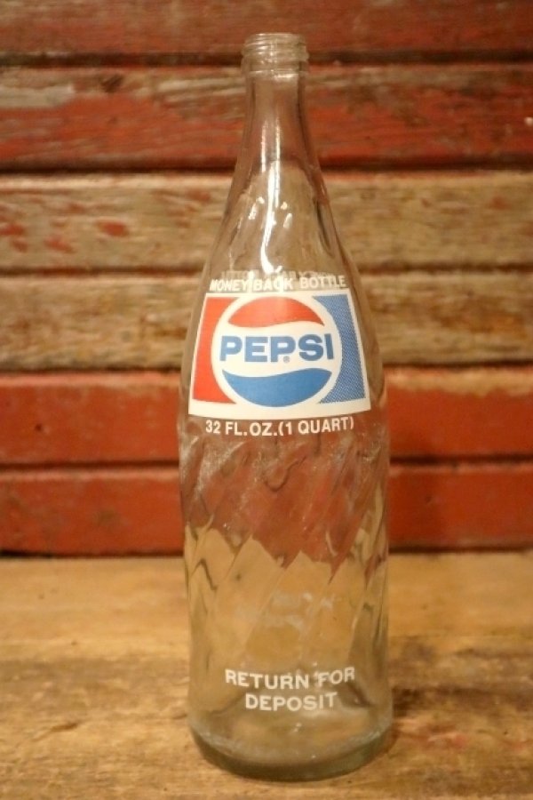 画像1: dk-069 PEPSI COLA / 1960's-1970's 32 FL.OZ. Bottle