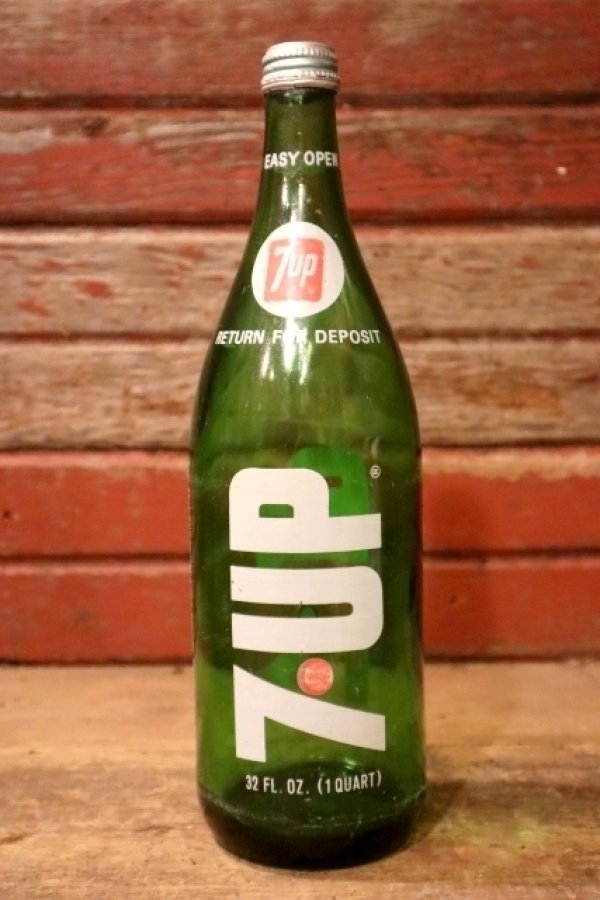 画像1: dk-066 7 Up / 1970's 32 FL.OZ. Bottle