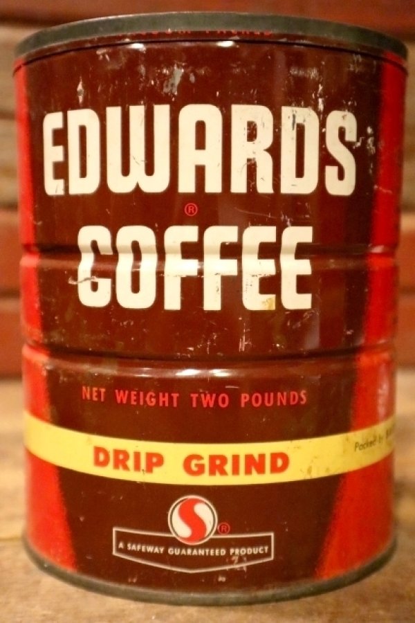 画像2: dp-241106-47 EDWARDS COFFEE / Vintage Tin Can