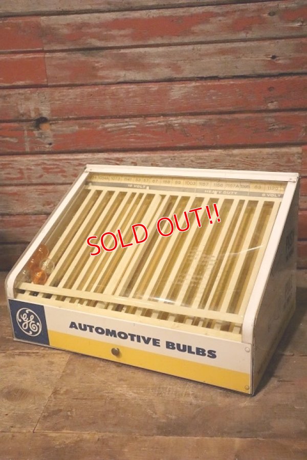 画像1: dp-230901-142 GENERAL ELECTRIC / 1960's AUTOMOTIVE BULBS Display Case