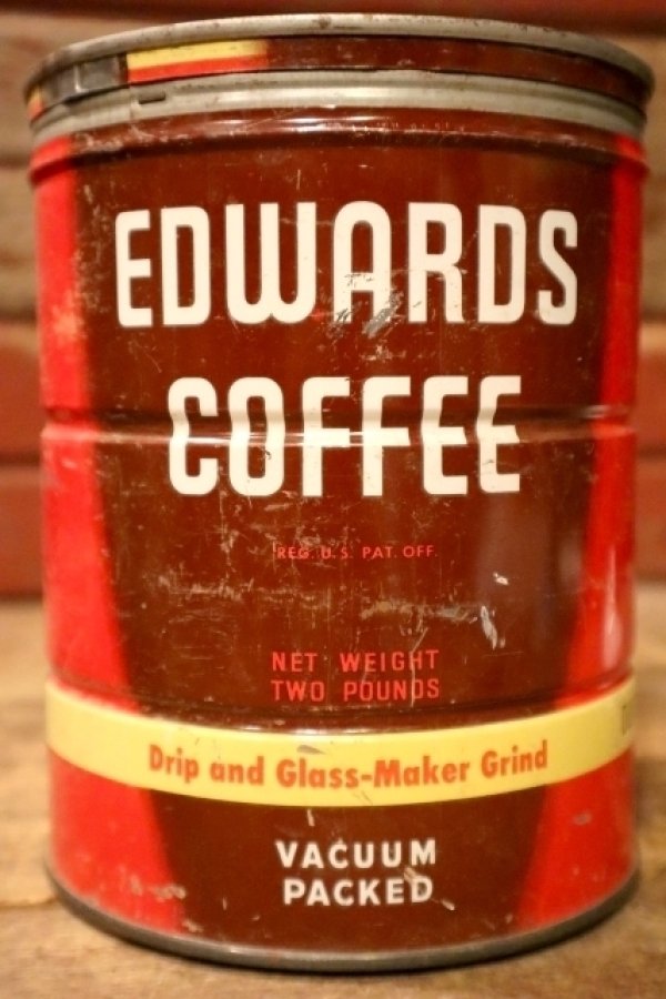 画像2: dp-241106-58 EDWARDS COFFEE / Vintage Tin Can