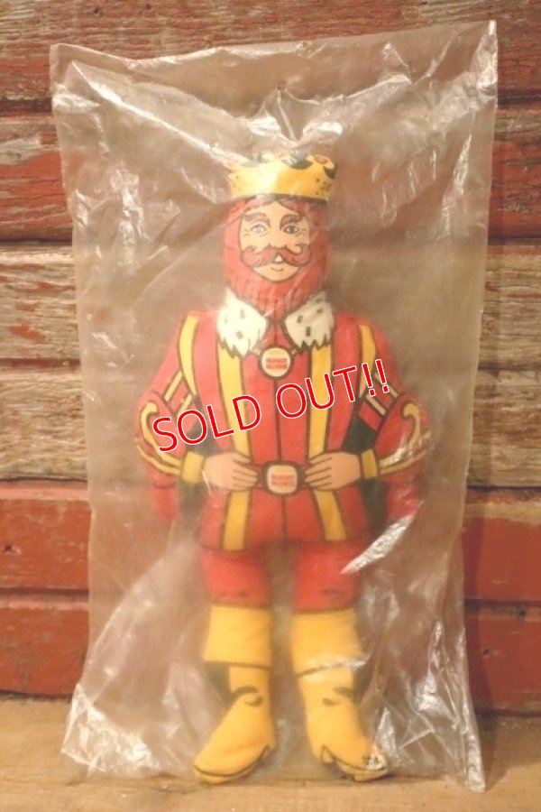 画像1: ct-241027-16 BURGER KING / The King 1970's Pillow Doll【MIB】