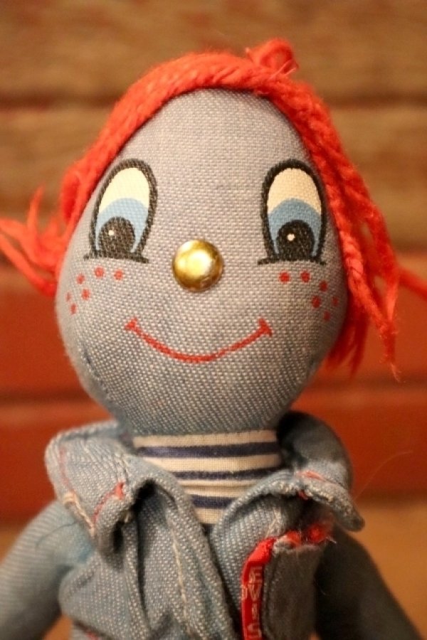 画像2: ct-241008-82 LEVI'S / Knickerbocker 1970's Denim Rag Doll Boy