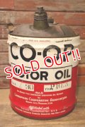 dp-240911-47 CO-OP / 1960's 5 U.S. GALLONS MOTOR OIL CAN