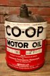 画像1: dp-240911-47 CO-OP / 1960's 5 U.S. GALLONS MOTOR OIL CAN (1)