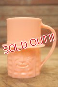 ct-240301-15 PLANTERS / MR.PEANUT 1950's Plastic Mug (Pink)