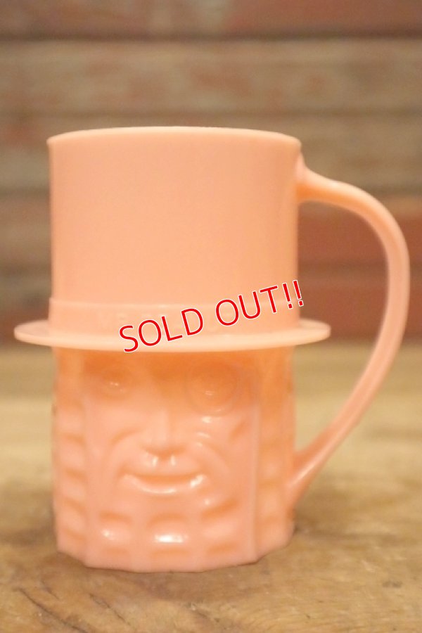 画像1: ct-240301-15 PLANTERS / MR.PEANUT 1950's Plastic Mug (Pink)