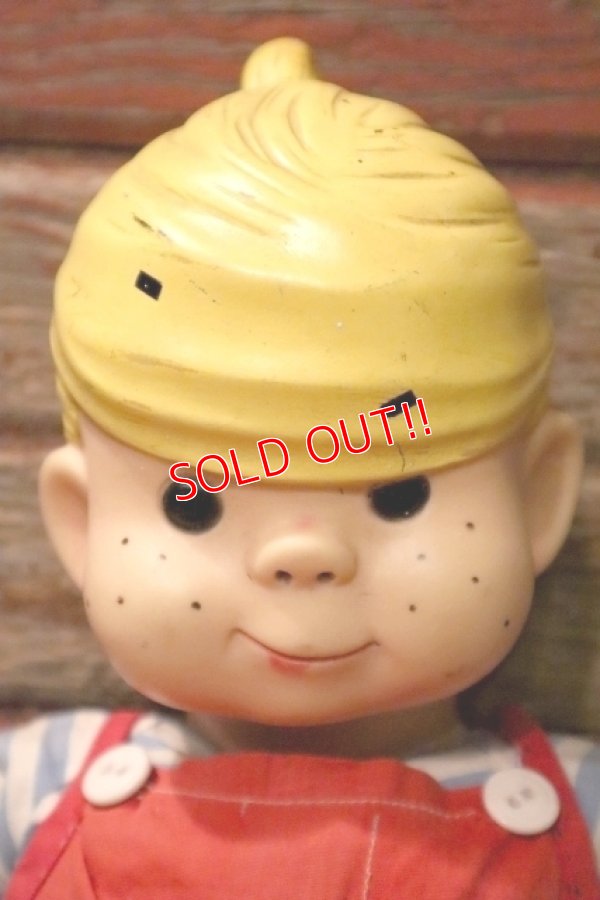 画像2: ct-241008-11 Dennis the Menace / Knickerbocker 1960's Rubber Face Doll