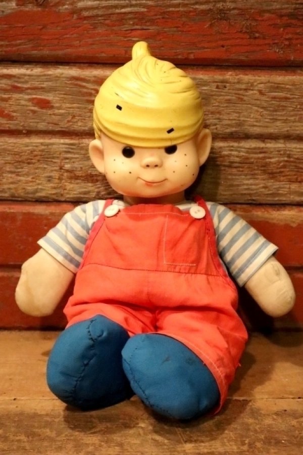 画像1: ct-241008-11 Dennis the Menace / Knickerbocker 1960's Rubber Face Doll