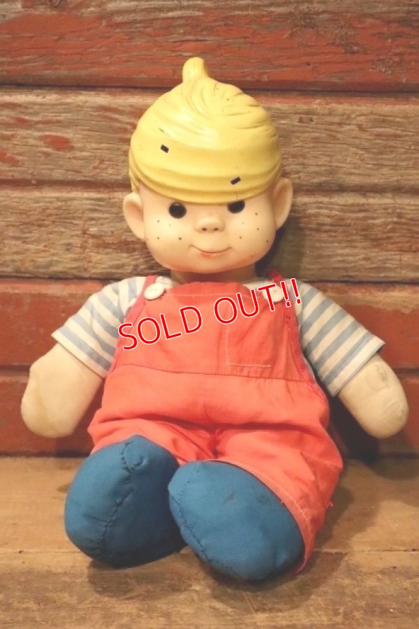 画像1: ct-241008-11 Dennis the Menace / Knickerbocker 1960's Rubber Face Doll