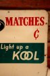 画像3: dp-241106-10 KOOL / 1950's Cigarette Display Match Holder