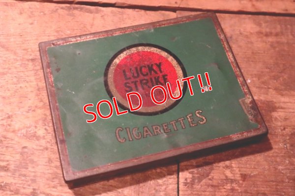 画像1: dp-241106-13 LUCKY STRIKE / 1940's Tin can