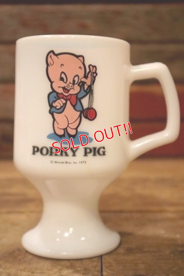 画像1: kt-241106-03 Porky Pig / FEDERAL 1970's Footed Mug