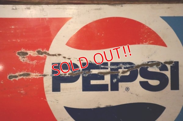 画像2: dp-241027-01 PEPSI / 1970's-1980's Metal Sign