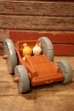 画像3: ct-241008-66 The Flintstones / Child Guidance 1976 Flip Pull Car Toy