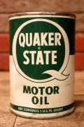 dp-240207-18 QUAKER STATE / 1950's-1960's MOTOR OIL One U.S. Quart Can