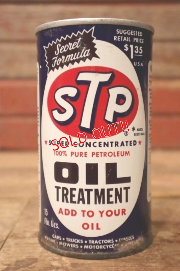 画像1: dp-240207-20 STP / 1960's-1970's OIL TREATMENT 15 FL.OZ. CAN