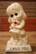 画像1: ct-220901-15 WALLACE BERRIE & Co 1973 Message Doll "I WUB YOU" (1)