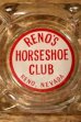 画像1: dp-241106-124 RENO'S HORSESHOE CLUB / Vintage Glass Ashtray (1)