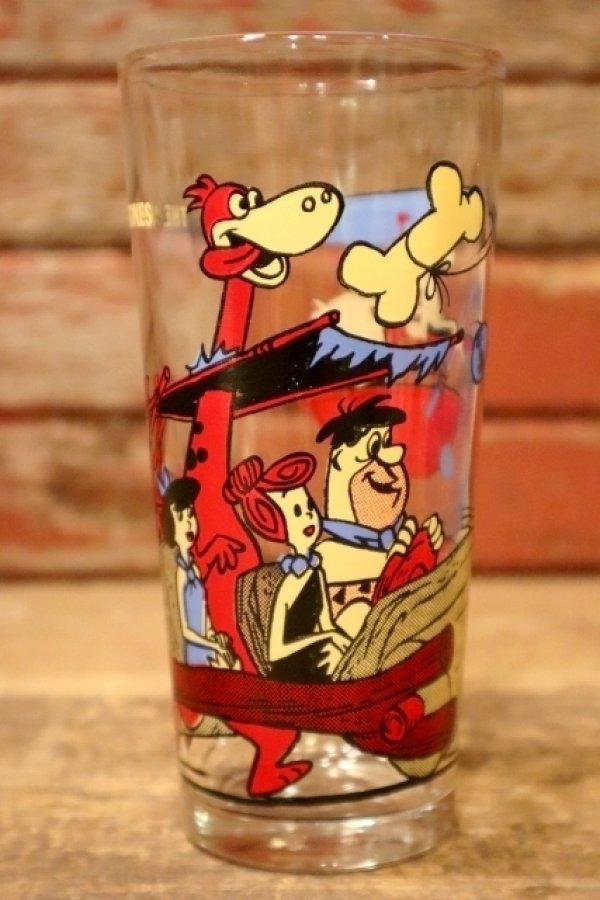 画像1: gs-240605-44 THE FLINTSTONES / PEPSI 1977 Collector Series Glass C)