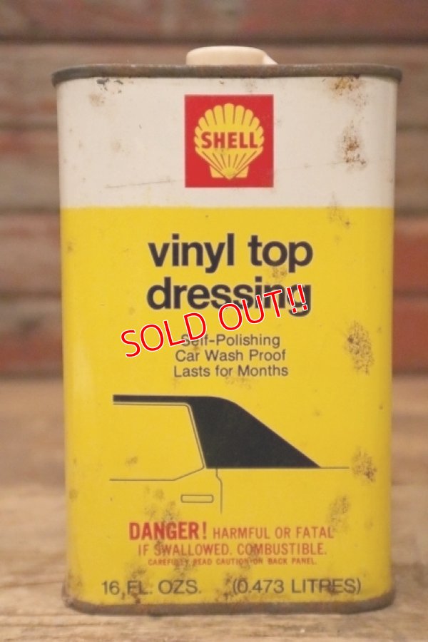 画像1: dp-240207-07 Shell / 1960's〜 vinyl top dressing One Pint Can