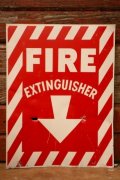 dp-241225-14 FIRE EXTINGUISHER / Metal Sign