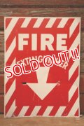 dp-241225-14 FIRE EXTINGUISHER / Metal Sign