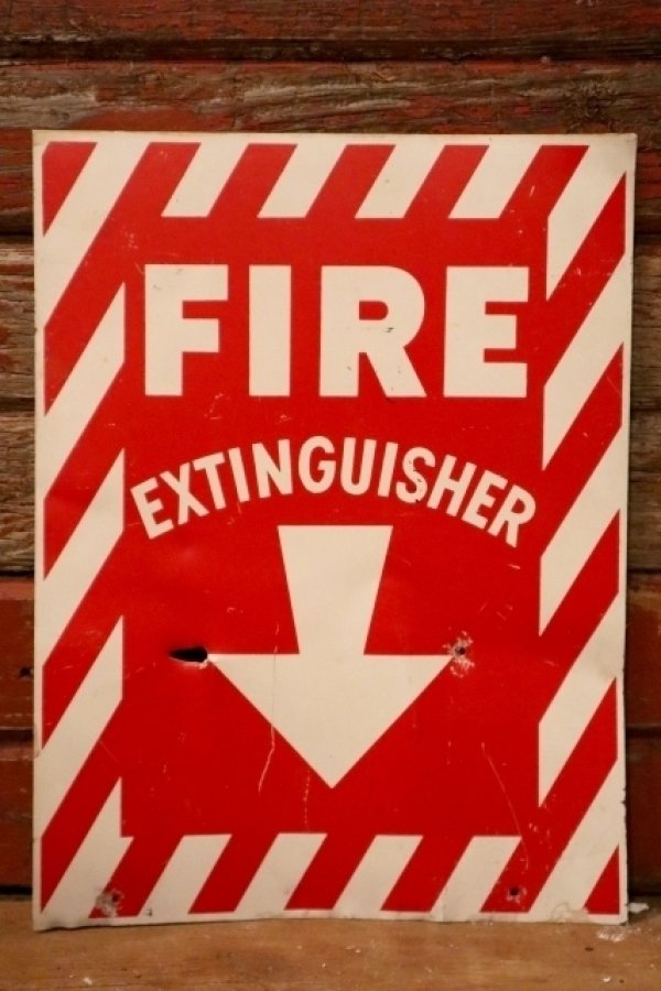 画像1: dp-241225-14 FIRE EXTINGUISHER / Metal Sign