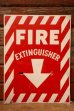 画像1: dp-241225-14 FIRE EXTINGUISHER / Metal Sign (1)