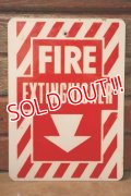 dp-241225-15 FIRE EXTINGUISHER / Metal Sign