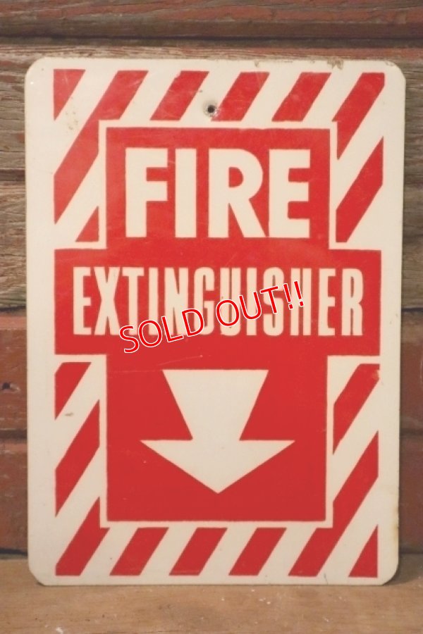 画像1: dp-241225-15 FIRE EXTINGUISHER / Metal Sign