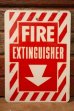 画像1: dp-241225-15 FIRE EXTINGUISHER / Metal Sign (1)