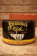 dp-241225-01 H. D. LEE COMPANY / Summer Girl Brand Coffee 1940's Tin Can