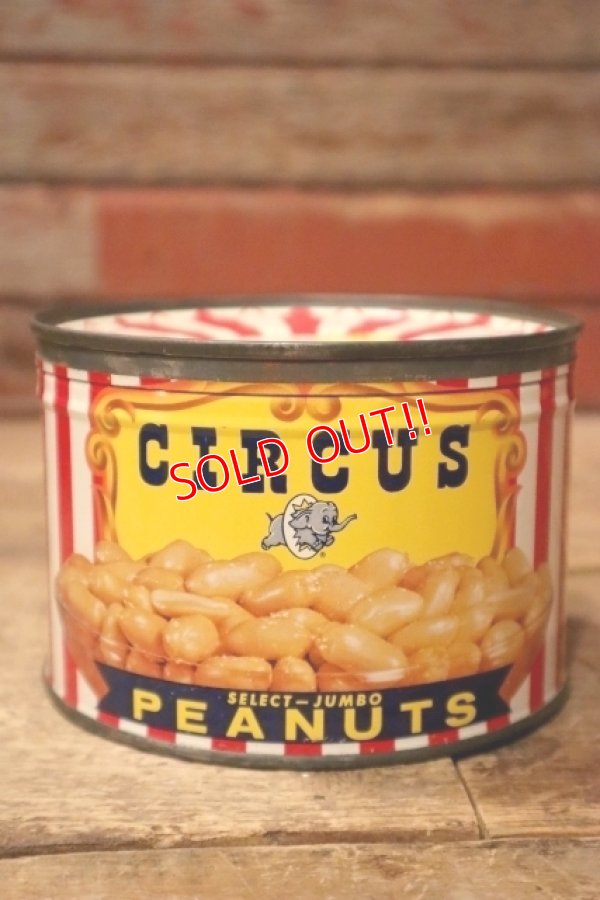 画像1: dp-241230-11 CIRCUS FOODS , INC. / 1950's CIRCUS PEANUTS CAN