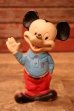 画像1: ct-241230-01 Mickey Mouse / 1960's Rubber Squeaky Doll (1)