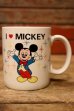 画像1: ct-241225-19 I LOVE MICKEY / 1980's〜 Ceramic Mug (1)