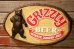 画像1: dp-241225-21 GRIZZLY BEER / 1980's〜3-D Plastic Sign (1)