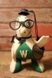 画像1: ct-250107-11 Collegiate 1950's College Mascot Doll "W" Bird Brain (1)