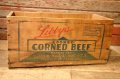 dp-241106-02 Libby McNeill & Libby Corned Beef 1950's Wood Box