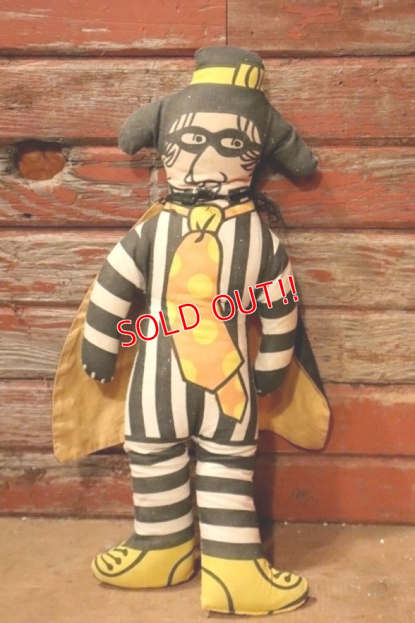 画像1: ct-241225-12 McDonald's / the Hamburglar 1970's Pillow Doll