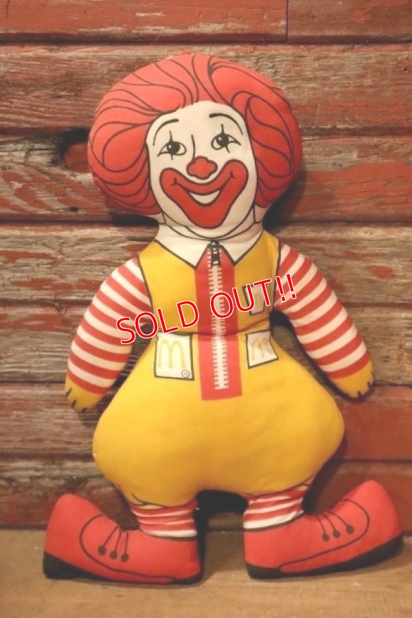 画像1: ct-241230-03 McDonald's / Ronald McDonald 1970's Pillow Doll