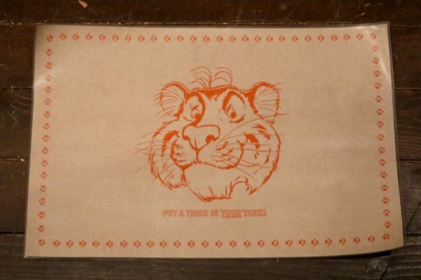 画像1: ct-241225-07 Exxon Esso Tiger 1960's-1970's Placemat (F)