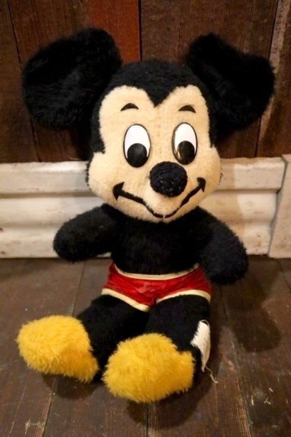 画像1: ct-241225-17 Mickey Mouse / 1970's Plush Doll