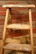 画像2: dp-241106-01 Vintage Wood Step Ladder (2)