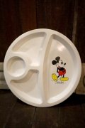 ct-241225-22 Mickey Mouse / 1970's Four Compartment Plate