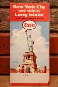 dp-240605-06 Esso / 1958 Road Map "New York City and vicinity Long Island"